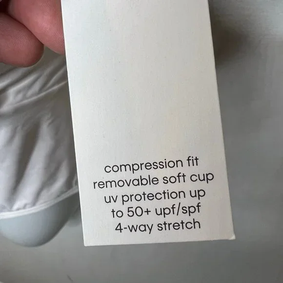 Calvin Klein $108 High Neck Tummy Control One Piece Swimsuit White Size 10 - Picture 4 of 6